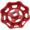 SEWOART Maniglia Valvola in Ghisa Rossa per Valvola a Saracinesca in Rame Impugnatura Confortevole e Installazione Semplice per Bagno e Giardino