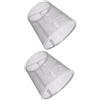 HOLIDYOYO 2 Pezzi Paralume in Stoffa per Lampada a Sospensione e Applique, Copertura Lampada Decorativa per Camera da Letto Atmosfera Naturale e Calda