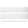 sourcing map 2 piastre per porta, 15,2 x 76,2 cm, in alluminio, spessore 2 mm, per porta anteriore esterna o porta posteriore, argento