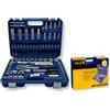 GASIASHOP SRL SET 108 PEZZI CHIAVI A BUSSOLA CON CRICCHETTO E ACCESSORI CROMO VANADIO CON VALIGIA