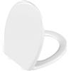 VitrA - Tavoletta del Water, Sedile WC con Coperchio a Chiusura Morbida, Bianco, con Fissaggio sul Fondo e Cerniera a Sgancio Rapido, Dimensioni 356 x 433 mm