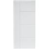 Generico Rivestimento in alluminio per porta blindata modello Francesco Ral 9010 bianco misure 100 x 220 cm
