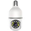 VIGOEXPRESS Videocamera ultra smart HD, Telecamera WiFi Esterno, Videocamera di Sorveglianza con Allarme Sonoro e Luminoso, Tracciamento del Movimento, visione notturna a colori | BULBCAM