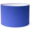 ArG Lighting Paralume Cilindro con Tessuto Cotone, Fatto a Mano, per Lampada da Tavolo, Sospensione, Piantana (45 cm Diametro, 30 cm Altezza, Blu)