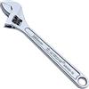 WEDO Chiave regolabile 4, chiave idraulica, acciaio CR-V, fustellata, coppia forte, trattamento termico, placcatura cromata superficiale, argento, 100mm