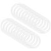 QUARKZMAN 24mm ID Silicone O-ring Rondella x 20pz, Trasparente