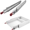 SOTECH 1 coppia di guide per cassetti SOTECH VarioSlide per carichi pesanti, KV2-200-H76-L500-EH, 508 mm, con funzione di blocco in entrata/uscita, rosse. portata fino a 200 kg.