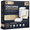 R&M ORIENT ORIENTHOUSE® Set di 13 fermaporta da parete autoadesivo, bianco, 40 x 8 mm, protezione da parete per porte e pareti, Door Stopper, protezione da parete per maniglia della porta, quadrato