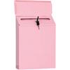 Kuntesetty Cassetta Postale Rosa Da Parete, Elegante E Funzionale, Ideale per L'ufficio Domestico.