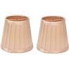 Buachois 2 Pezzi Paralumi per Lampade,Paralume in Tessuto,Piccolo Lampadario Paralumi Moderna Coprilampada,Paralume a Clip per Lampadine E14,per Candela Lampadario di Cristallo Lampada da Parete