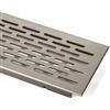 SOTECH SO-TECH® Griglia di Ventilazione Ventilazione Areazione Griglia di Ventilazione per Porta Ovale - Simil Acciaio Inox -