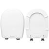 HYDRO HOME COPRIWATER Compatibile con serie Bowl, Bowl + 50/55 Bowl 52/55 ceramica Globo, In Legno Rivestito Con 2 mm Di Resina, Cerniere Fissaggio Dall'alto MADE IN ITALY