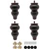 Folpus 4x mobili sostitutivi gambe mobili in legno Supporto piedi decorazione del panino cavalcaletteria per per poltrona poltrona tavolino, 20 Cm
