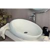Yellowshop - Lavabo Da Appoggio Cm 69 x 45 Bacinella Lavandino Lavello In Ceramica Bianco Sanitari Bagno Design Moderno Modello Game
