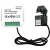 Osmond Tuya Smart ZigBee Meter 80A con Morsetto App Monitor KWh Tensione Corrente Consumo Energetico 110V 240V