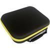 perfk Valigetta rigida per trapano elettrico, impermeabile, leggera, antiurto, organizer per utensili con maniglia, Giallo, 27 Cm X 22 Cm X 7 Cm
