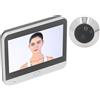 LUCKDANO Videocamera Spioncino Wireless 1080P Visione Notturna Citofono Spioncino Digitale da 120 Gradi, Monitor a Colori da 4,3 Pollici per Immagini e Video AHD, Compatibile con, IOS