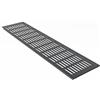 MS Beschläge Lamiera di alluminio verniciata a polvere, larghezza 130 mm, griglia di ventilazione, antracite, RAL7016, griglia di ventilazione, griglia di ventilazione (800 mm)