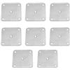 TopHomer 8 confezioni di piastre di montaggio piatte, staffe di fissaggio per ripiani mobili resistenti da 80 x 80 mm, supporto dritto per divani, poltrone, sedie (5 fori)