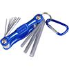 TopHomer Set di chiavi esagonali pieghevoli 7/8 in 1, chiavi metriche a brugola esagonali/chiave Torx resistente, chiave a brugola pieghevole, strumento per riparazione di biciclette, automobili