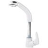 QUINTO Rubinetto Per Lavabo Rubinetto Per Lavabo Caldo E Freddo Per Uso Domestico Annerito Con Foro Singolo Per Pulizia Bidet Bianco