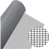 AWITALIA- RETE ricambio zanzariera FAI DA TE in FIBRA DI VETRO 18/16 Misura LARG.cm.100 x ALT. cm.200 Resistente Raggi UV colore GRIGIA Non Sfilaccia al taglio, resistente alla muffa caldo e al freddo