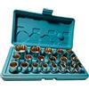 MIRSTORE SET DA 19 CHIAVI A BUSSOLA MILLERIGHE XZN DA 1/2 CROMO VANADIO 8-32 mm