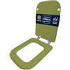 HYDRO HOME - Copriwater Ideal Standard Conca Come Originale, Tavoletta WC Ideal Standard con Cerniere Inclinate Idonee, Coperchio Water Copri Water in Legno Rivestito (VERDE FELCE)
