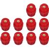 Todikaper Distanziatore ad alta resistenza del poliestere degli isolatori della sbarra collettrice rosso SM-30 M6 per gli armadi di distribuzione di energia 10 pezzi