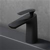 Mai & Mai Rubinetto Miscelatore Monocomando, Rubinetto Bagno Lavabo Bidet Lavandino16.5cm WAM-7201 Nero Opaco