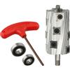 Vilgftyiet Pialla elettrica Albero Pialla elettrica Pialla manuale di grande diametro Rimozione truciolo Lavorazione del legno Coltelli a spirale per porte e lavorazione del legno con 2 cuscinetti 1 Albero