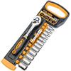 Tolsen 14pcs 1/4 ratchet handle with sockets set (Industrial)