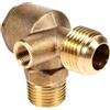 SagaSave Valvola di ritegno per compressore d'aria, valvola di ritegno a 90 gradi in ottone, accessori di ricambio per raccordi (filettatura interna, 1/2 x 1/2)