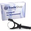 Trade-Shop Impugnatura supplementare/maniglia/maniglia laterale 75-87 mm compatibile con Bosch GBH 10 DC, GBH 11 DE, GBH 8-45 D, GBH 8-45 DV sostituisce 2602025086
