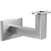 Sellon24® Supporto per corrimano in legno a LED, effetto acciaio inox, colore argento
