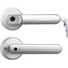 STRAFBRG Maniglia per porta intelligente TTLock APP Smart Finrprint Lock Serratura For Porta Biometrica Elettrica 20 Utenti Con Chiave For Interni Domestici Utilizzati Serrature intelligenti antifurto(Silver T