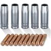VECTOR WELDING MIG MAG MB-15 - Set di ricambio - 15 pezzi - Ugelli a gas, ugelli di corrente - VECTOR WELDING