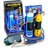 KEMPER - Kit Cannello Bi-Gas Ossigeno Propano Professionale 3300°C: Kit Completo per Saldatura e Brasatura Forte, Taglio Acciaio 5 mm, Riduttori, Manometri, Tubi 1,5 m