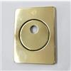 SECUREMME BOCCHETTA ROSETTA QUADRA PER PORTA PORTONE BLINDATO, PIASTRINA PER CILINDRO EUROPEO PREDISPOSTO PER POMO OTTONE LUCIDO 82X62 COMPLETA DI VITI DI FISSAGGIO SECUREMME
