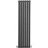 Monster Shop Radiatori Termosifoni in Acciaio Calorifero a Doppio Strato a Pannelli Piatti Riscaldamento Centralizzato Colonna Termosifone Orizzontale Radiatore a Parete - Grigio Antracite - 160 x 42 cm