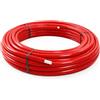 HM Tubo Multistrato Rivestito PE-RT Coibentato con Guaina Isolante Ø16 Ø20 Ø26 Ø32 Rotoli 25 50 m per Impianti Acqua Calda Fredda e Riscaldamento Uso Professionale (ROSSO, ⌀20 X 12,5 MT)