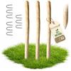 Floranica 3 x palo per recinzione in nocciolo altezza 150 cm palo per recinzione a paletti pali di legno appuntito supporto per alberi