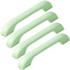 ZESLIV 4 maniglie per mobili in ceramica, distanza tra i fori 96 mm, maniglie in ceramica, adatte per mobili, cassettiere, scarpiere, verde