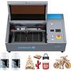 OMTech K40+ 40W Incisione Laser CO2 200x300mm Incisione Laser da Tavolo Taglierina per Incisore Laser Compatibile LightBurn con Testina Laser Regolabile Air Assist per Legno Vetro