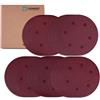 VONROC Set di 25 pezzi di carta abrasiva universale per levigatrice da muro per pareti e soffitti, diametro Ø225mm