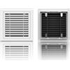 YQYHNB La Ventilazione, griglia aerazione, ventilaziones antimuffa, griglia aerazione quadrata, Griglias di Ventilazione in Plastica Rettangolare da Sovrapporre, Bianco(500 * 250mm)
