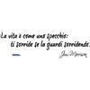 Adesivo4You Adesivo prespaziato da parete Jim Morrison: la vita è come uno specchio Vinyl Decal Wallsticker (MEDIUM 130X30 CM.)