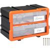 Monzana Box Portaminuterie Organizer espandibile 4 scomparti Contenitore Minuterie Utensili Officina