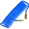 STIX Tubo a Spirale Aria Compressa PU 8/12 mm 5 m con Attacco Rapido 10 bar