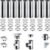 Brico Kit Kit Fumi Diametro 100 Mono Parete in Acciaio Inox, Altezza 9,24m, Kit scarico fumi per Stufa a Pellet e Legna, Caldaie, Camini | Brico Kit